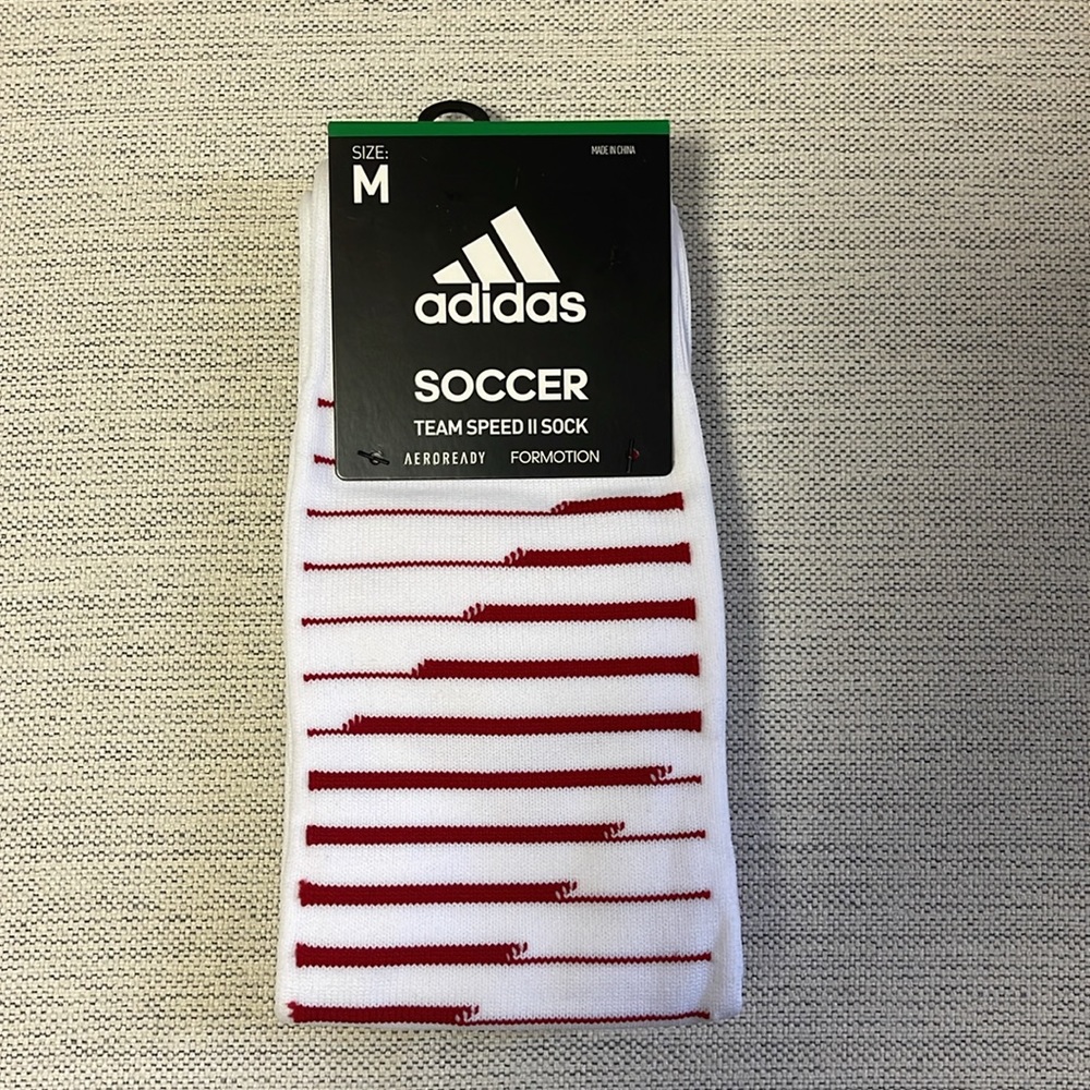 adidas Soccer Team Speed II Sock Aeroready Drying Technology Size M